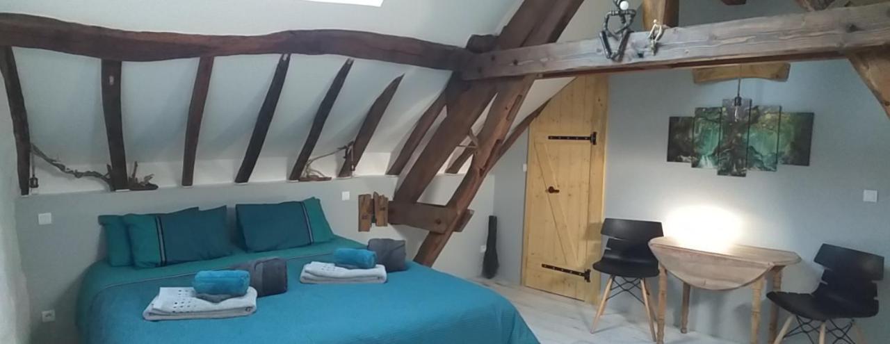 La BerryCurienne proche du Zoo de Beauval Saint-Aignan avec SDB, WC ET SPA PRIVATIF pour chaque chambre Luçay-le-Mâle Chambre photo