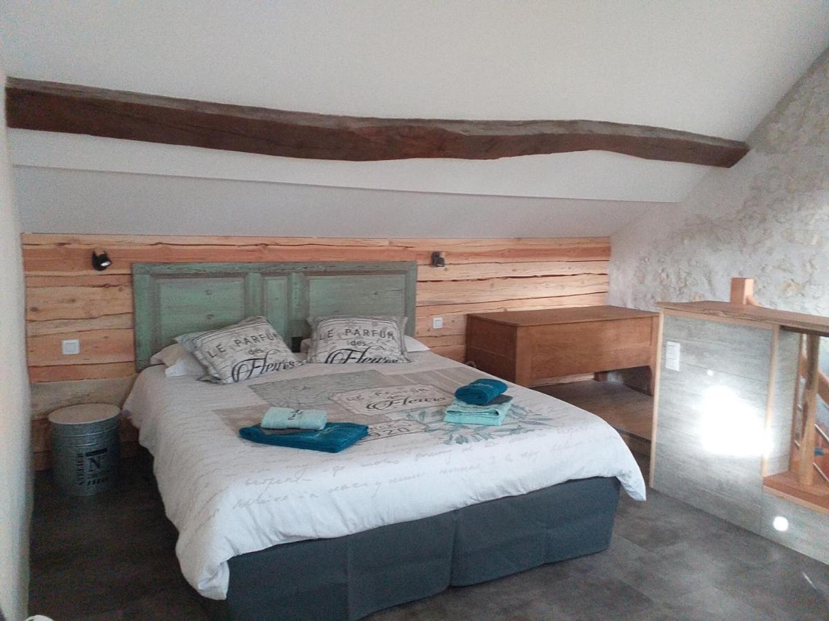 La BerryCurienne proche du Zoo de Beauval Saint-Aignan avec SDB, WC ET SPA PRIVATIF pour chaque chambre Luçay-le-Mâle Chambre photo