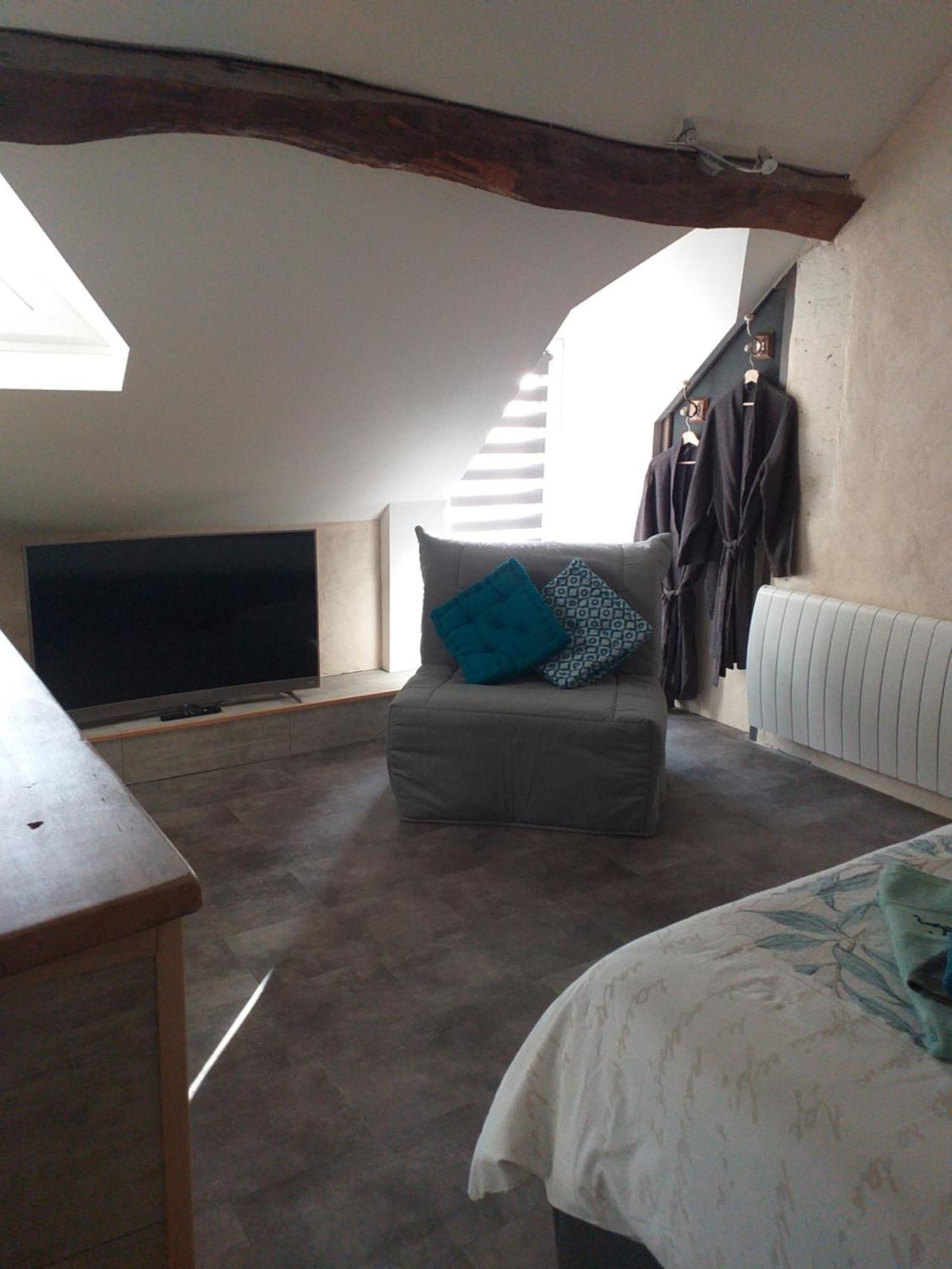 La BerryCurienne proche du Zoo de Beauval Saint-Aignan avec SDB, WC ET SPA PRIVATIF pour chaque chambre Luçay-le-Mâle Chambre photo